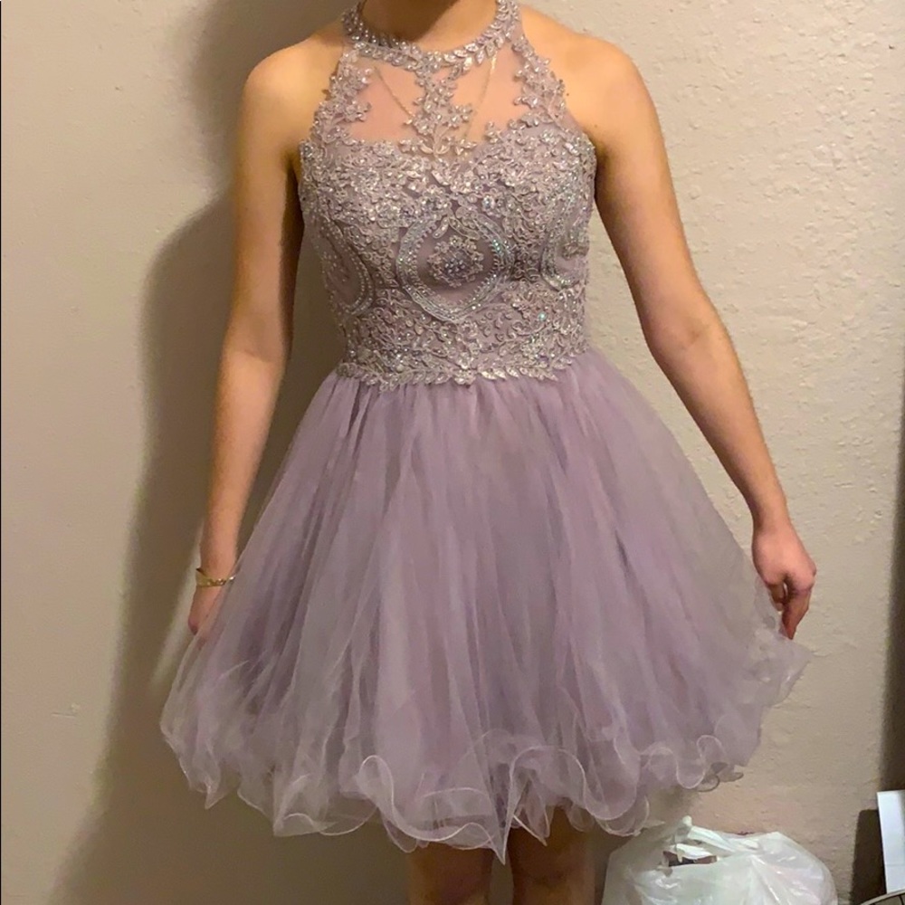 Purple formal dress